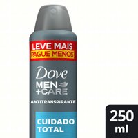 Desodorante Antitranspirante Aerosol Dove Men Cuidado Total 250ml