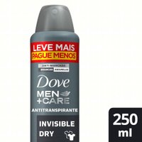 Desodorante Antitranspirante Aerosol Dove Men Invisible Dry 250ml