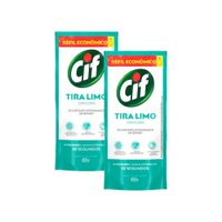 Kit 2 Refil Desinfetante Uso Geral Cif Tira-Limo 450ml