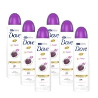 Kit 6 Desodorante Antitranspirante Aerosol Dove Go Fresh Amora e Flor de Lótus 150ml
