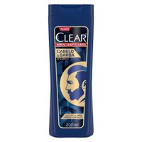Shampoo Anticaspa Clear Men Cabelo e  Barba 200ml