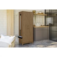Armário Multiuso Moval Jade 2 Portas De Giro Com 4 Ganchos - Naturale