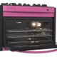 Fogão A Gás De Embutir 5 Bocas Venax Gaudi Prisma Vitreo Bl Pink Gás GLP