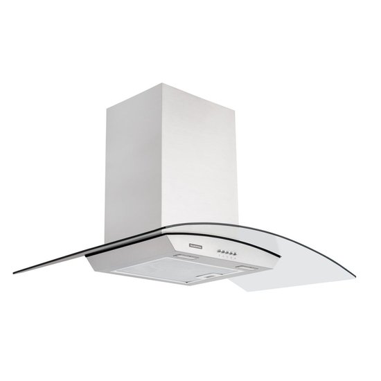 Coifa de Parede Tramontina New Vetro em Aço Inox e Vidro Temperado 90 cm 220 V