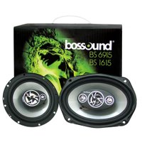 Conjunto de Auto Falantes Bossound BS6915 6x9 BS1615 6 Potência 100W RMS