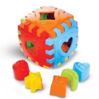 Brinquedo Didático Baby Cube Blocos de Montar - 05 Peças - Maral - Solapa