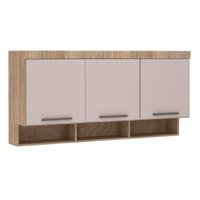 Armário Modulado Ponte Queen 3 Portas com Nicho 165cm Slim Luciane Móveis