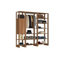 Closet Multi Yes Com Cabideiro Porta e 12 Prateleiras Montana- Nova Mobile