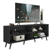 Rack para TV 75" Retrô Jazz Multimóveis MP1017 Preto
