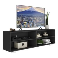 Rack para TV 75" com Pés Jazz Multimóveis MP1018 Preto/Branco