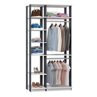 Módulo Closet com 2 (Duas)Peças Be Mobiliario -Branco TX e Expresso