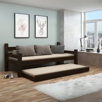 Bicama Madeira Maciça para Colchão 78/88 x 188cm Paris Multimóveis CR4139 Imbuia