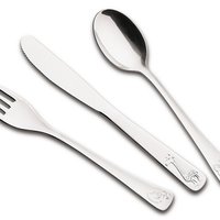 Jogo Talher Para Criança 3 Peças Inox Baby Tramontina 66970020