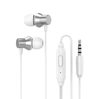 Fone De Ouvido Lenovo Earphone Hf130 Com Microfone Branco