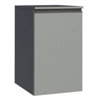Balcão Armário de Cozinha 40 cm 1 Porta Suspenso Cinza Nice Madesa