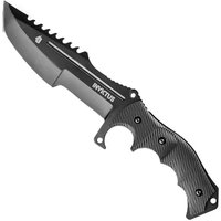 Faca Tática Black Falcon Full Tang Aço Inox Cabo Anatômico Bainha Preta Invictus