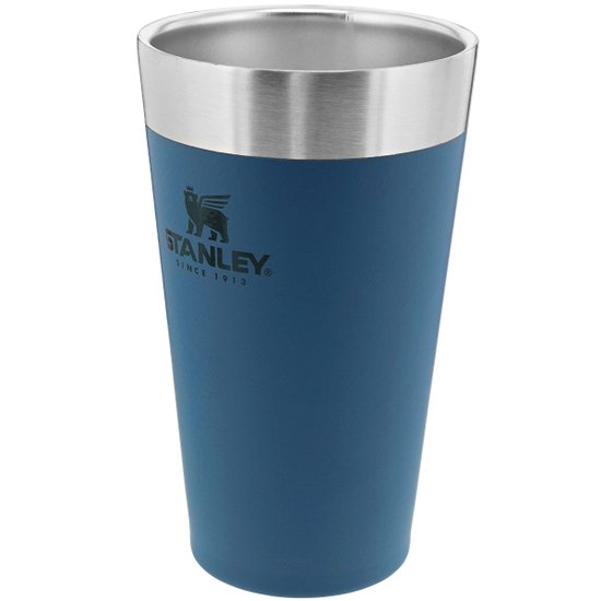 Copo Térmico De Cerveja 473ml Aço Inox Copo Térmico Stanley Azul Abyss