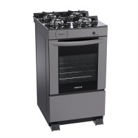 Fogao A Gas Delplus Vitreo Bl 4 Q Grafite Gas GLP