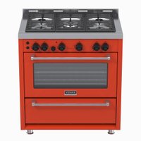 Fogao 5 Bocas Venax Temis Vermelho Gas GLP