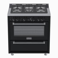 Fogao 5 Bocas Venax Temis Preto Gas GLP