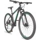 Bicicleta Aro 29 Alumínio 27v Freio Hidráulico Big Evolution 4.0  Grafite e Verde Acqua