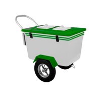 Carrinho de Sorvete Thermototal Branco e Verde T-500