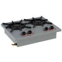 Fogão 2 Bocas de Embutir Baixa Pressão 2 QD 20x20 Inox SL13011-I Itajobi