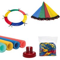 Kit Acessório Premium para Cama Elástica 2,44M ChicoPlay Sem Mola PN