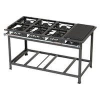 Fogão Industrial Itajobi 6 Bocas Alta Pressão com Chapa Ativo P7