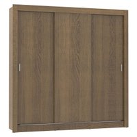 Guarda-Roupa Casal Madesa Mônaco 3 Portas de Correr - Rustic
