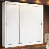 Guarda-Roupa Casal Madesa Mônaco 3 Portas de Correr/ Branco