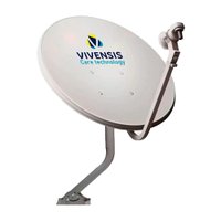 Antena Vivensis  Digital 75cm Monoponto Banda KU Century Branco