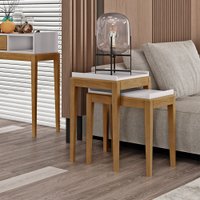 Kit 2 Mesas De Apoio Finestra Milão