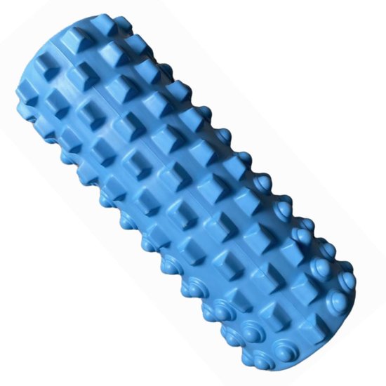 Rolo Massagem Foam Roller Liberação Miofascial Bonafit Azul