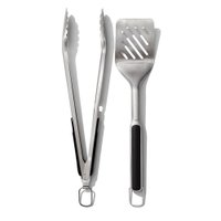 Pinça e Espátula para Churrasco em Inox OXO