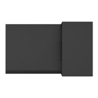 Armário de Cozinha Aéreo de Canto Veneza Multimóveis MP3742.895 Preto