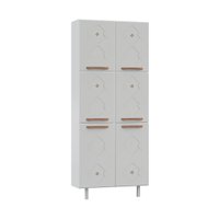 Paneleiro Duplo de Aço 80cm Regina Multimóveis CR6131 Branco