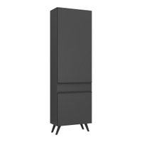 Paneleiro 2 Portas Veneza Multimóveis MP3746.895 Preto