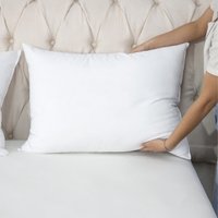 Travesseiro Toque de Pluma Suporte Firme Branco 70cm x 50cm - Fibra Siliconada