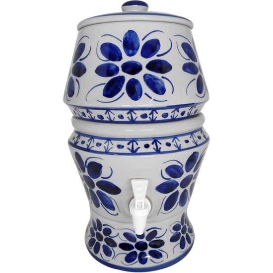 Filtro de Porcelana para agua, 8 litros, Pintado à mão