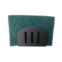 Porta Esponja de INOX com ventosa - redondo - Preto