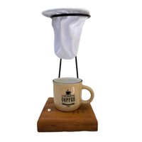 Café Individual Caneca cerâmica e coador - Demolição Bege