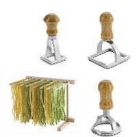 Varal para secar massas de Bambu com 3 cortadores
