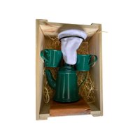 Kit de Café Individual - verde escuro - Demolição com engradado