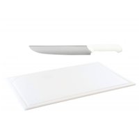 Tabua Corte Polietileno - Branca 60 x 40 com faca de 10