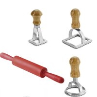 Rolo para massas com 3 cortadores