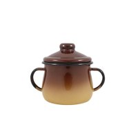 Açucareiro em Agata - Marrom e bege - 350 ML