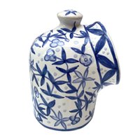 Saleiro Boca M tema Português cerâmica Pintada a mão gourmet