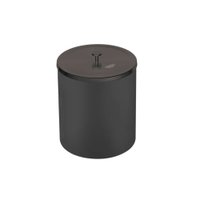 Lixeira Tramontina Útil 5 Litros Aço Inox Preta Com Balde Plástico 94540-055