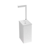 Lixeira Tramontina Luz 5,5 litros Aço Inox Com Suporte Papel Higiênico 94540-059